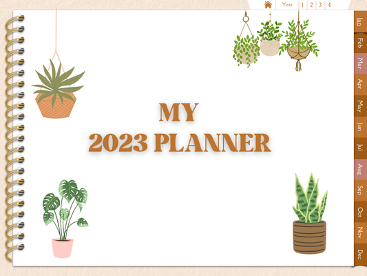 Boho Hyperlinked Canva Planner